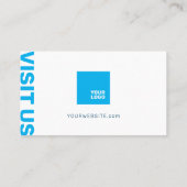 プロフェッショナルはっきりしたミニマルモダンリスト 名刺 (裏面)