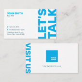 プロフェッショナルはっきりしたミニマルモダンリスト 名刺 (正面/裏面)