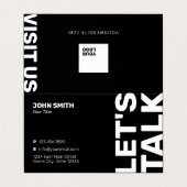 プロフェッショナルはっきりしたミニマルモダンリスト 名刺 (外部フラット)