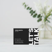 プロフェッショナルはっきりしたミニマルモダンリスト 名刺 (スタンド正面)