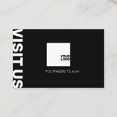 プロフェッショナルはっきりしたミニマルモダンリスト 名刺 (裏面)
