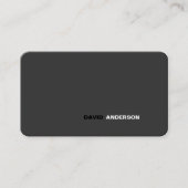 プロフェッショナルはっきりしたロモダンゴミニマルシンプルリスト 名刺 (正面)