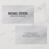 プロフェッショナルはっきりした文字グレスタイリッシュー 名刺 (正面/裏面)