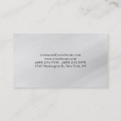 プロフェッショナルはっきりした文字グレスタイリッシュー 名刺 (裏面)