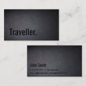 プロフェッショナルは旅行者の名刺を黒くします 名刺 (正面/裏面)