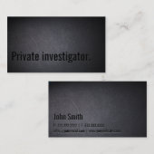プロフェッショナルは調査官の名刺を黒くします 名刺 (正面/裏面)
