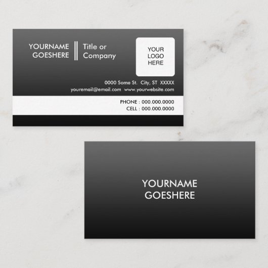 プロフェッショナルは2味方される衰退します 名刺 (正面/裏面)