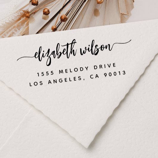 プロフェッショナルまたはパーソナル エレガント 返信住所 セルフインキングスタンプ