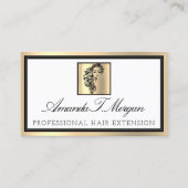 プロフェッショナルまつ毛の延長まつ毛金ゴールドルクス 名刺 (正面)
