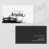 プロフェッショナルまつ毛エクステンション&マイクロブラディング 名刺 (正面/裏面)