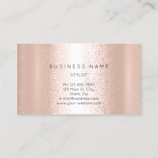 プロフェッショナルまぶしメイクアップアイ金ゴールドバラ 名刺 (裏面)