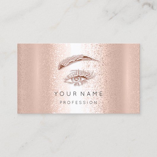 プロフェッショナルまぶしメイクアップアイ金ゴールドバラ 名刺 (正面)