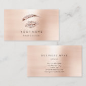 プロフェッショナルまぶしメイクアップアイ金ゴールドパウダー 名刺 (正面/裏面)