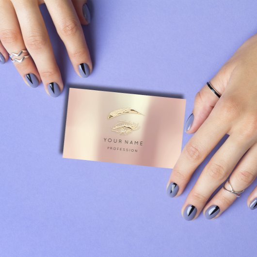 プロフェッショナルまぶしメイクアップロゴソーシャルメディア 名刺