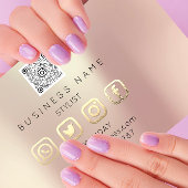 プロフェッショナルまぶしメイクアップロゴソーシャルメディア 名刺