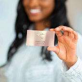 プロフェッショナルまぶしメイクアップロゴ金ゴールドバラQR 名刺