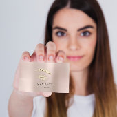 プロフェッショナルまぶしメイクアップロゴ金ゴールドパウダー 名刺