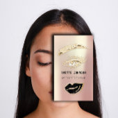 プロフェッショナルまぶしメイクアップロゴQRコード 名刺