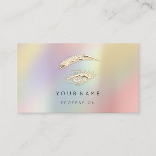 プロフェッショナルまぶしメイクアップQRロゴ 名刺 (正面)