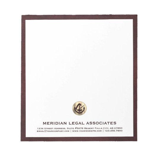 プロフェッショナルをテーマにしたメモ帳 ノートパッド (正面)