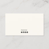 プロフェッショナルアイボリーホワイト写真追加名刺 名刺 (裏面)