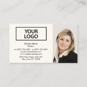 プロフェッショナルアイボリーホワイト写真追加名刺 名刺 (正面)