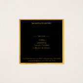 プロフェッショナルアイロンングサービスブラック金ゴールドスクエア (裏面)