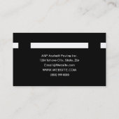 プロフェッショナルアスファルト舗装会社の名刺 名刺 (裏面)