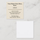 プロフェッショナルアドバイザー名刺 スクエア名刺 (正面/裏面)