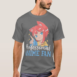 プロフェッショナルアニメファンマンガリーダーオタクかわいいT Tシャツ