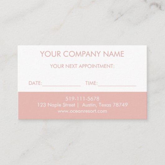 プロフェッショナルアポイントメントカード エンクロージャーカード (正面)