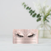 プロフェッショナルアポイントメントリマインダー美しいまつげ 名刺 (スタンド正面)