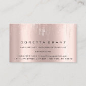 プロフェッショナルアポイントメントリマインダー美しいサロン 名刺 (裏面)