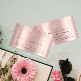 プロフェッショナルアポイントメントリマインダー美しいサロン 名刺