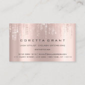 プロフェッショナルアポイントメントリマインダー美しいヘアサロ 名刺 (裏面)