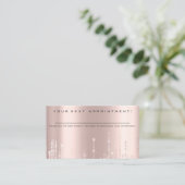 プロフェッショナルアポイントメントリマインダー美しいヘアサロ 名刺 (スタンド正面)