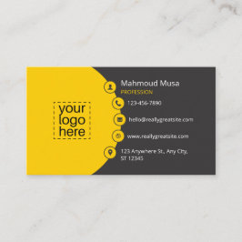 プロフェッショナルアラビア語および英語の名刺 名刺