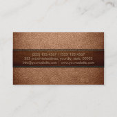 プロフェッショナルアンティークブラスレザールック 名刺 (裏面)