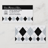 プロフェッショナルアーガイル柄の 名刺 (正面/裏面)