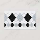 プロフェッショナルアーガイル柄の 名刺 (裏面)