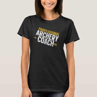 プロフェッショナルアーチェリーコーチボウアローショットアーチェリー Tシャツ