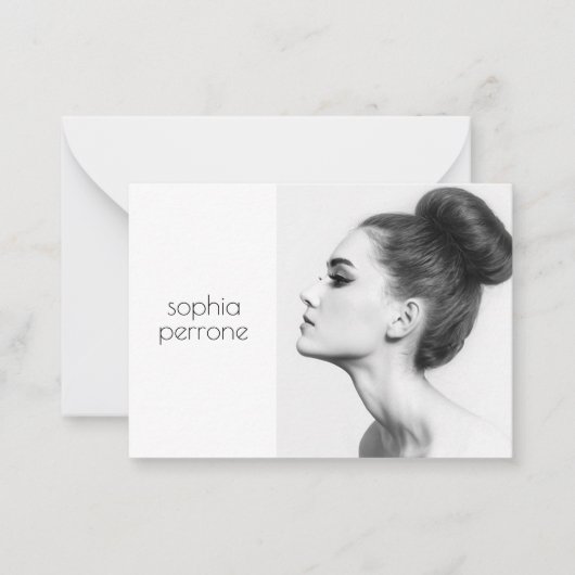プロフェッショナルアーティストとフォトグラファーのフォトカード ノートカード (正面)