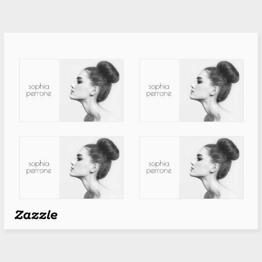 プロフェッショナルアーティストとフォトグラファーのフォトカード 長方形シール (シート)