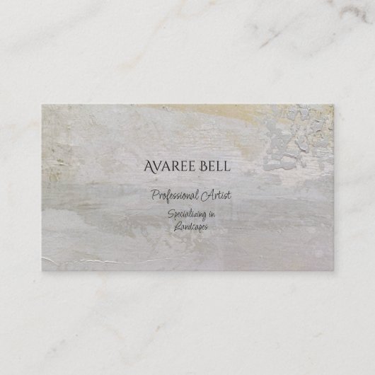 プロフェッショナルアーティスト(横)テクスチャ 名刺 (正面)