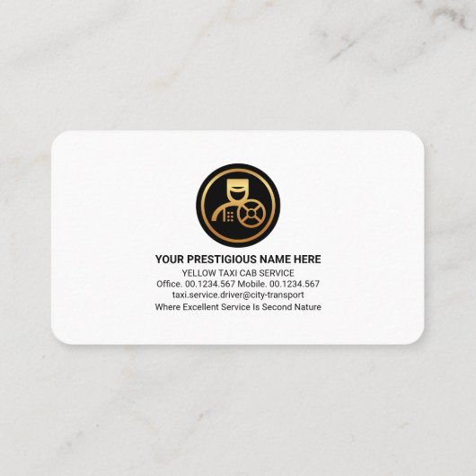 プロフェッショナルイエロータクシーカラーズチョーフ 名刺 (裏面)