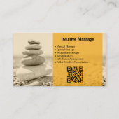 プロフェッショナルイエローマッサージフォト名刺 ロイヤリティカード (正面)