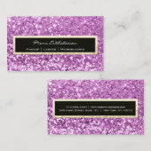 プロフェッショナルイベントまつ毛グリッター金ゴールドブラックプリン 名刺 (正面/裏面)