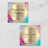 プロフェッショナルイベントウェディングプランナーInfluencerブログ スクエア名刺 (正面/裏面)