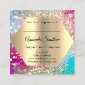 プロフェッショナルイベントウェディングプランナーInfluencerブログ スクエア名刺 (裏面)