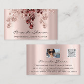 プロフェッショナルイベントプランナーソファQrCodeフォトロゴ 名刺 (正面/裏面)